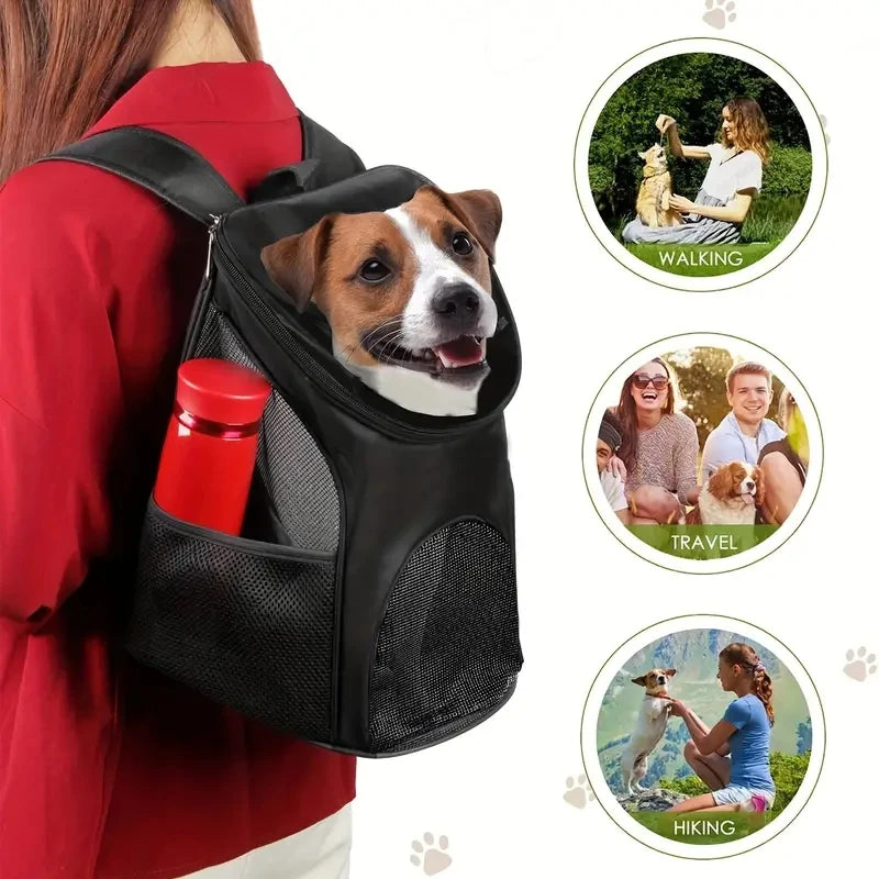 Pet Carrier Backpack for Walking, Hiking Breathable Backpack Cat Bag for Traver Transport